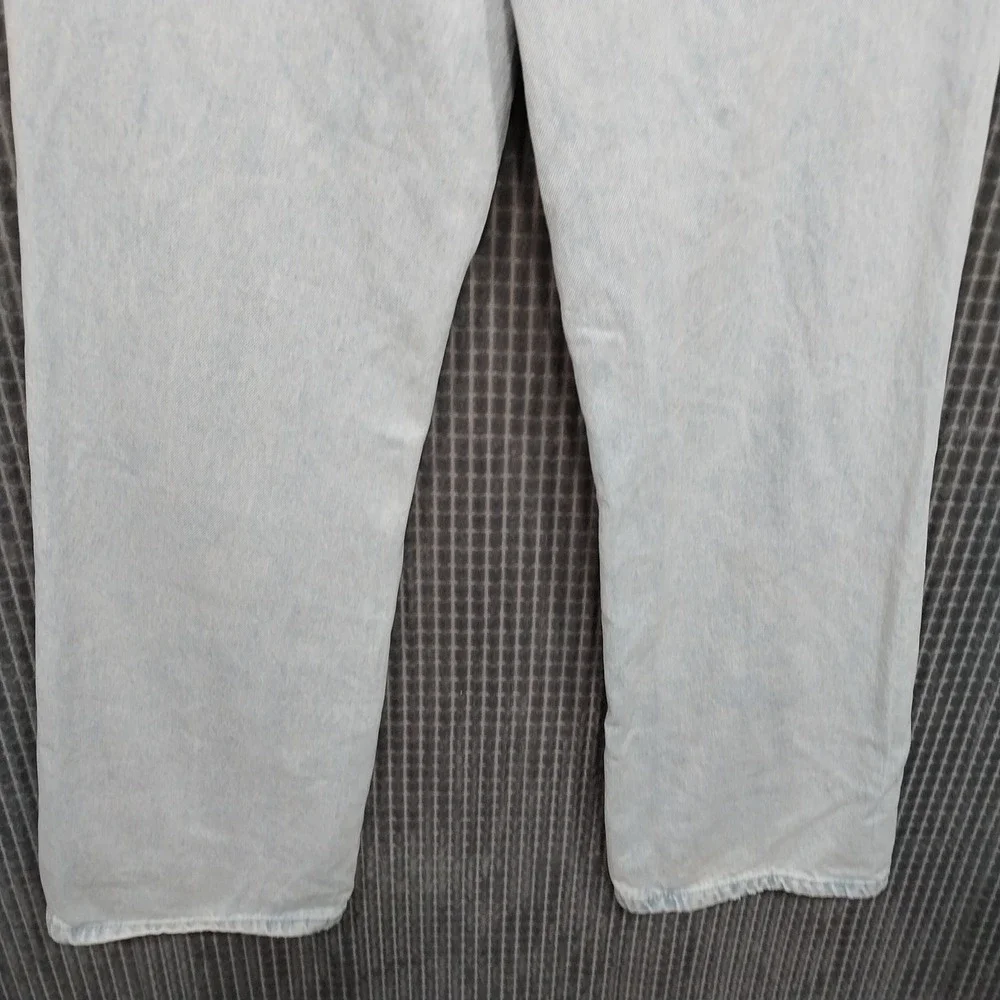 Justice Baggy Jeans Girls Bazooka Ring Pop Graphic Light Wash 12 Blue Y2K